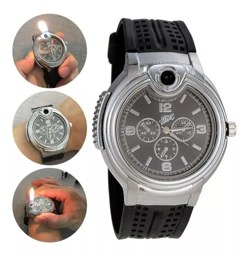 🔥 Reloj Encendedor 2 en 1 – Estilo, Funcionalidad y Fuego al Instante!