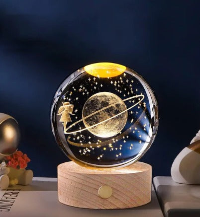 🌌 Galamp – La Lámpara Galáctica de Cristal que Transforma tu Espacio.