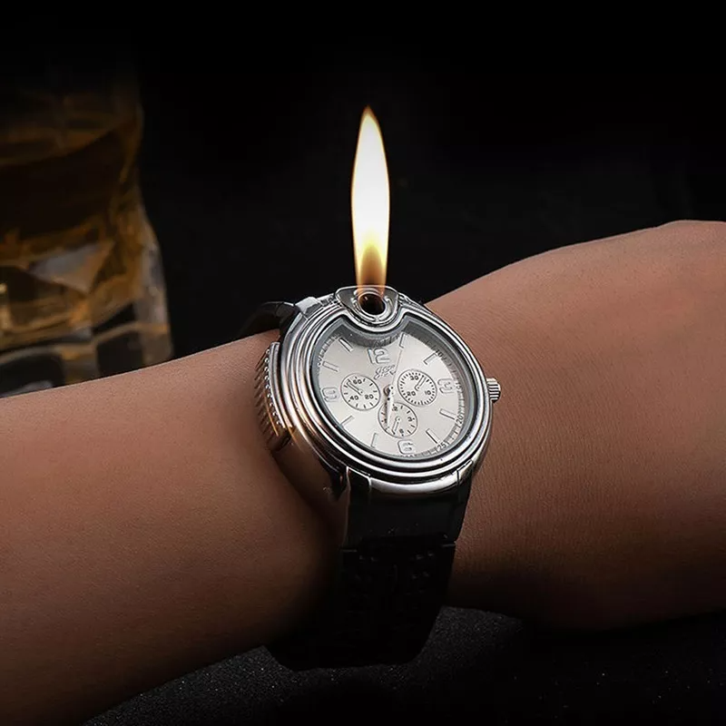 🔥 Reloj Encendedor 2 en 1 – Estilo, Funcionalidad y Fuego al Instante!